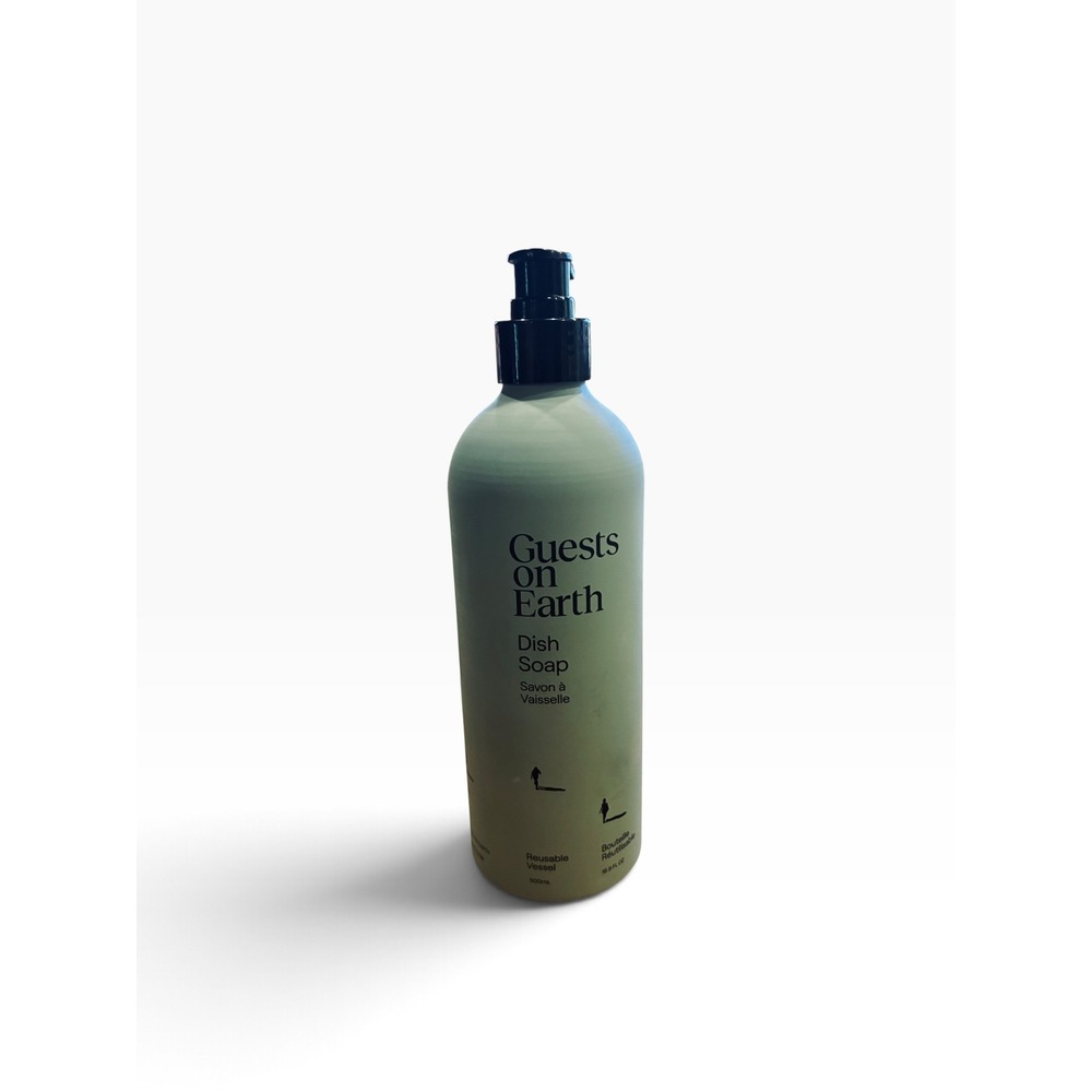 Guests on Earth Dish Soap 16.9 oz 500 ml Reusable Aluminum Pump Bottle